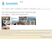 Tablet Screenshot of humanguide.org